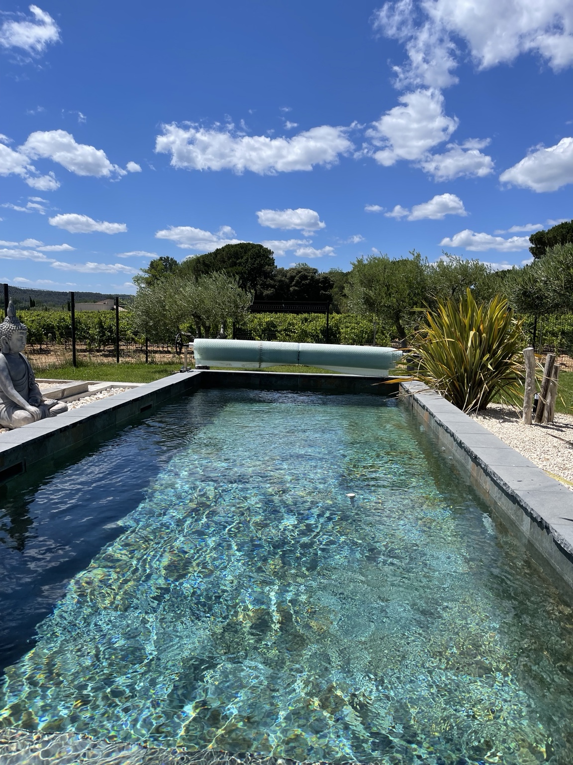 La piscine balinaise sous le ciel de Provence