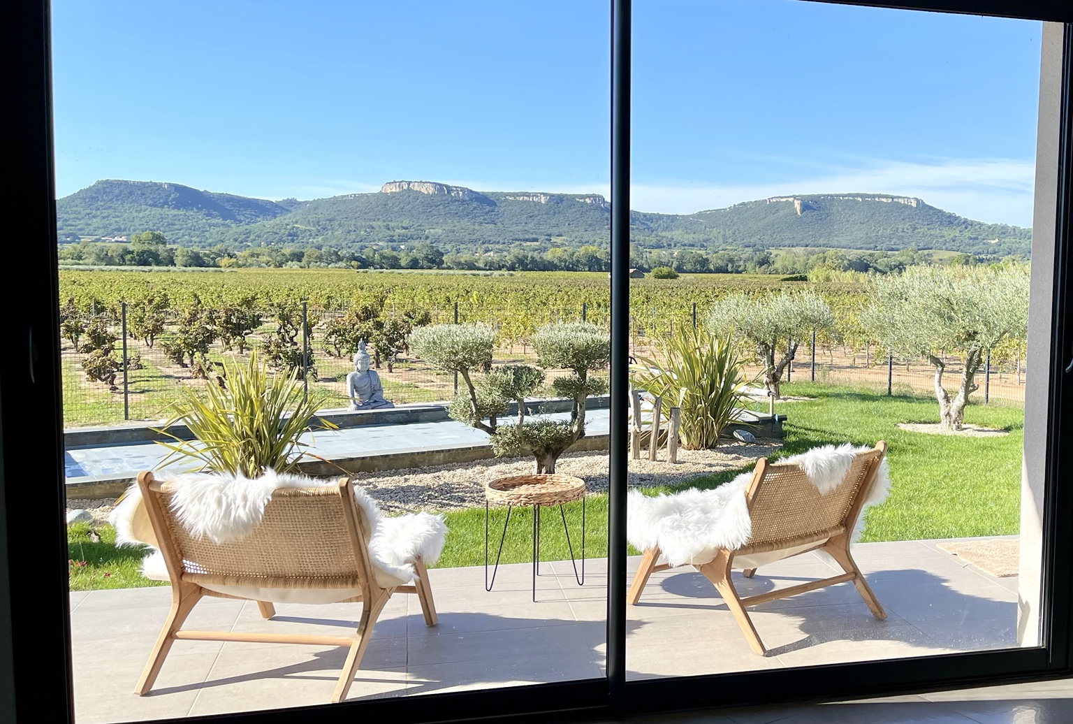 Vue panoramique sur le Camp César depuis la maison